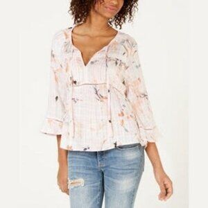 American Rag Juniors Printed Peasant Tunic